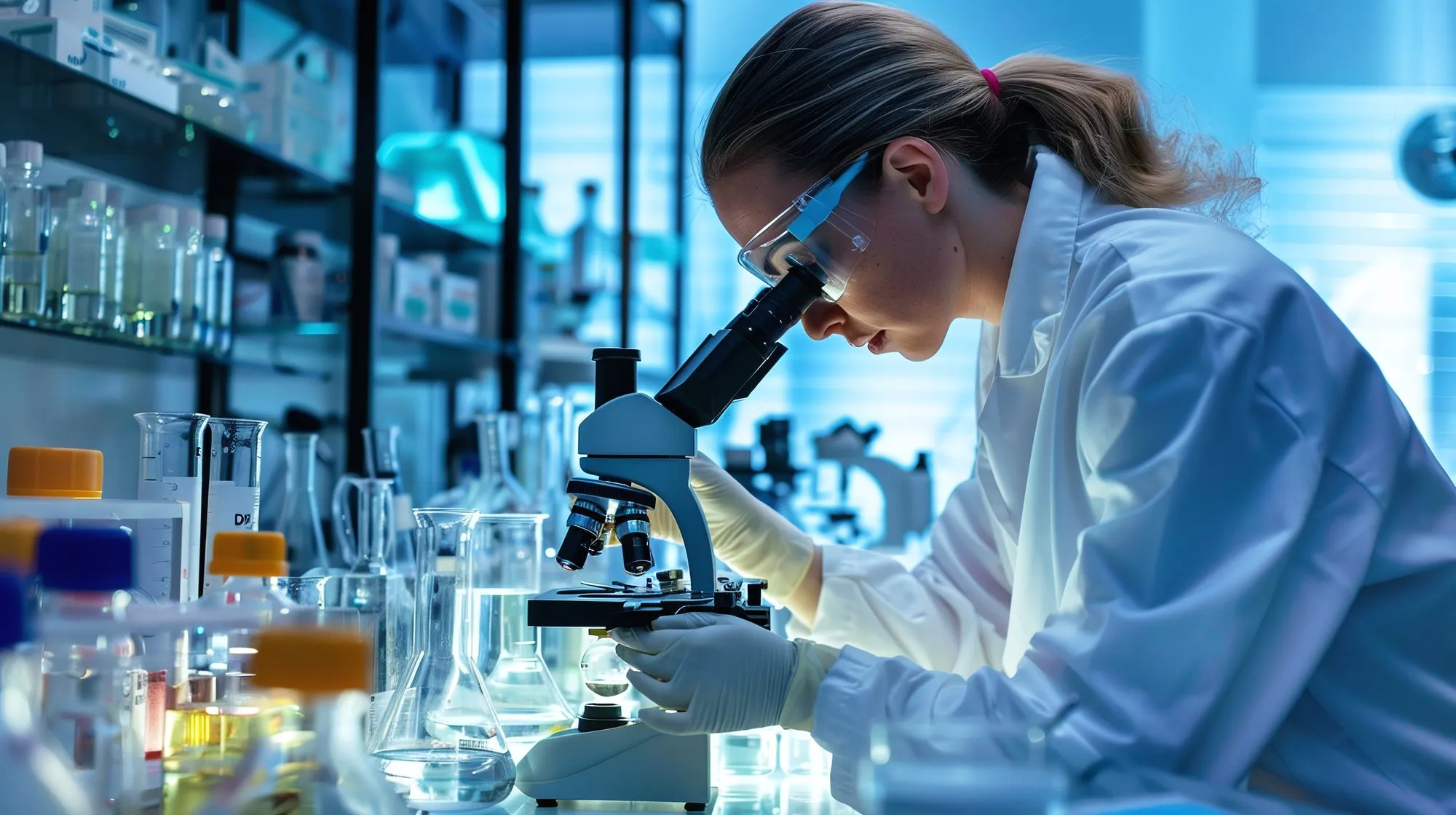 Researcher at work
